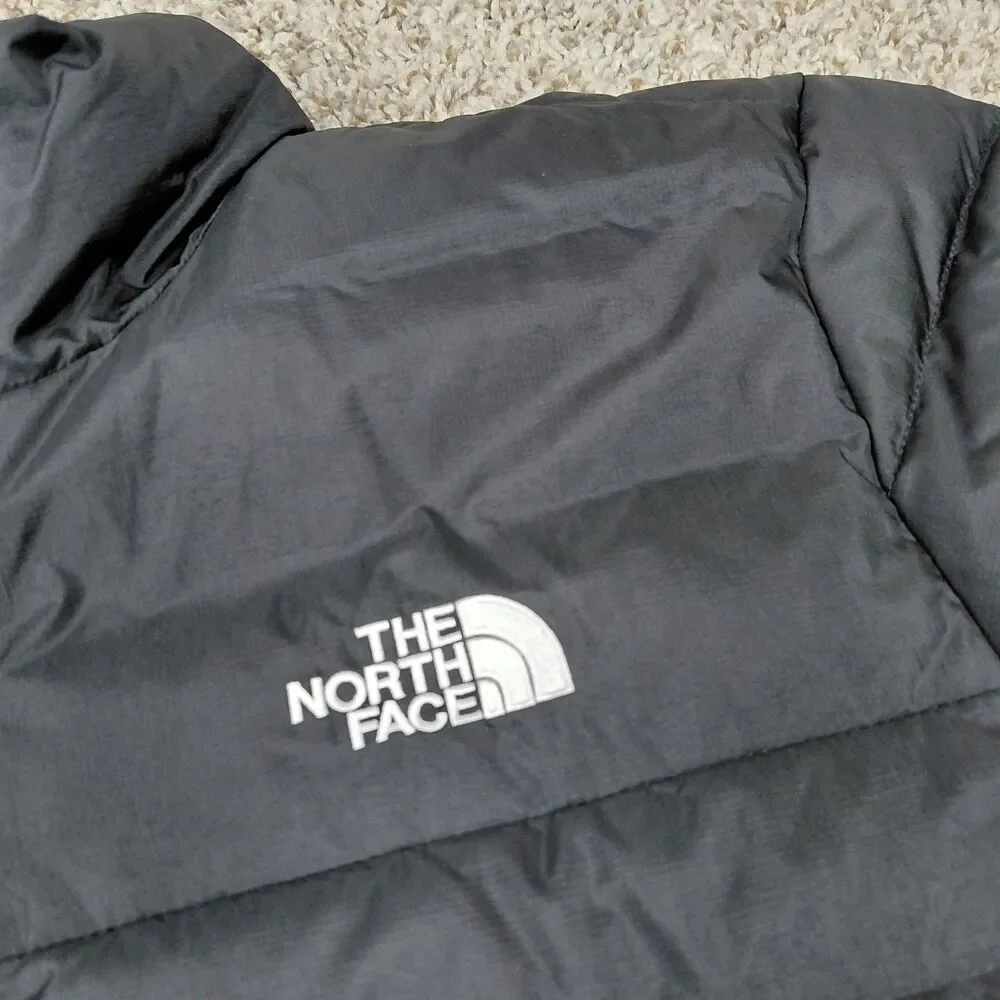 NEW The North Face Minoqua Down Jacket Mens Large Black 600 Fill Full Zip Puffer